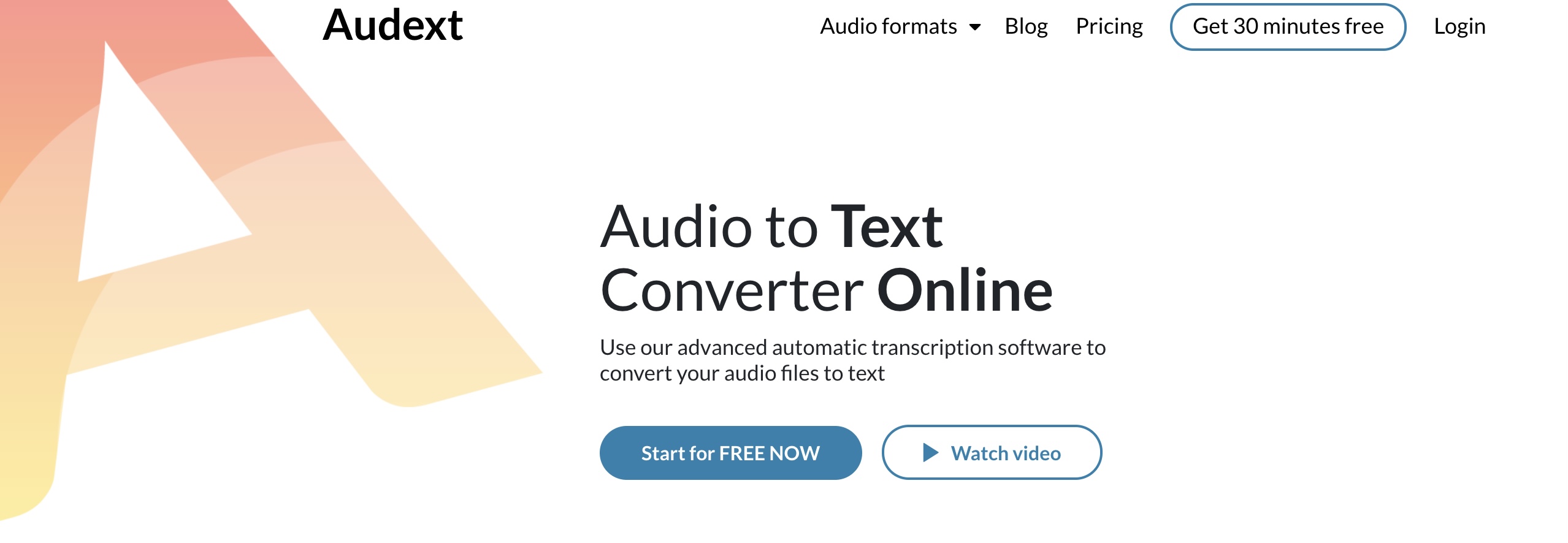 Audio to Text Converter Online: Transcribe Text Automatically - Audext